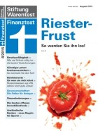 Stiftung Warentest Finanztest 08/2015