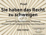 Hausdurchsuchungen - Sie haben das Recht zu schweigen