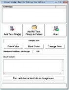 Convert Multiple Text Files To Image Files v7.0